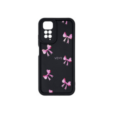 Чехол накладка Shock Sides Resistant With Image Xiaomi Redmi Note 11 / Note 11s 4G Черный Бантики