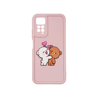 Чехол накладка Shock Sides Resistant With Image Xiaomi Redmi 11 Pro / Note 12 Pro 4G / Poco X4 Pro NFC  Розовый Bear love