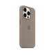 Чохол Silicone Case Original with MagSafe з анімацією iPhone 15 Pro Max Сірий (Clay)