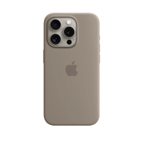 Чохол Silicone Case Original with MagSafe з анімацією iPhone 15 Pro Max Сірий (Clay)