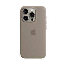 Чехол Silicone Case Original with MagSafe с анимацией iPhone 15 Pro Max Серый (Clay)