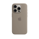 Чохол Silicone Case Original with MagSafe з анімацією iPhone 15 Pro Max Сірий (Clay)