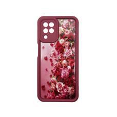 Чехол накладка Shock Sides Resistant With Image Samsung A22 / M32 / M22 Бордо Розы