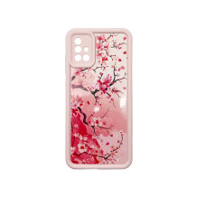 Чохол накладка Shock Sides Resistant With Image для Samsung A51 Рожевий, Сакура