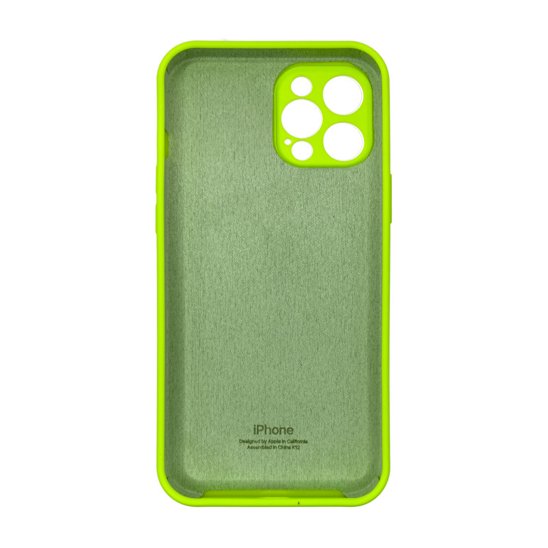 Чохол Silicone Case Camera Protective iPhone 12 Pro Max 6.7'' Зелений (Lime Green)
