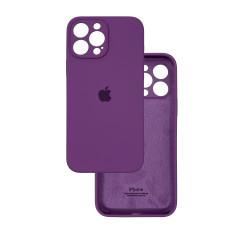 Чехол Silicone Case Camera Protective iPhone 13 Pro Max Фиолетовый (Purple)