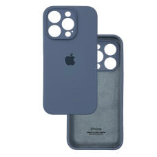 Чехол Silicone Case Camera Protective iPhone 13 Pro Max Серый (Lavender Gray)