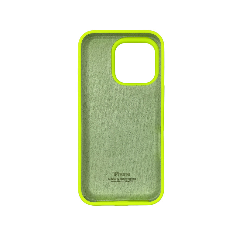 Чехол Silicone Case iPhone 16 Pro Зеленый (Lime Green)