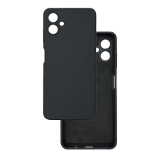 Чехол накладка Silicone Cover Soft Touch ЗК Samsung A06 Черный