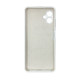 Чехол накладка Silicone Cover Soft Touch ЗК Samsung A06 Белый