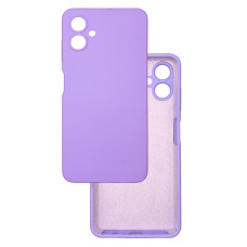 Чехол накладка Silicone Cover Soft Touch ЗК Samsung A06 Лаванда