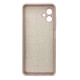 Чехол накладка Silicone Cover Soft Touch ЗК Samsung A06 Пудра