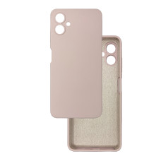 Чехол накладка Silicone Cover Soft Touch ЗК Samsung A06 Пудра