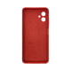 Чехол накладка Silicone Cover Soft Touch ЗК Samsung A06 Красный