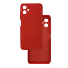 Чехол накладка Silicone Cover Soft Touch ЗК Samsung A06 Красный