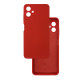 Чехол накладка Silicone Cover Soft Touch ЗК Samsung A06 Красный