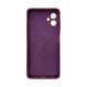 Чехол накладка Silicone Cover Soft Touch ЗК Samsung A06 Бордовый