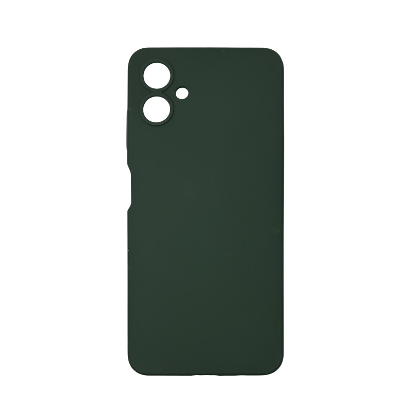 Чохол накладка Silicone Cover Soft Touch ЗК Samsung A06 Темно-зелений