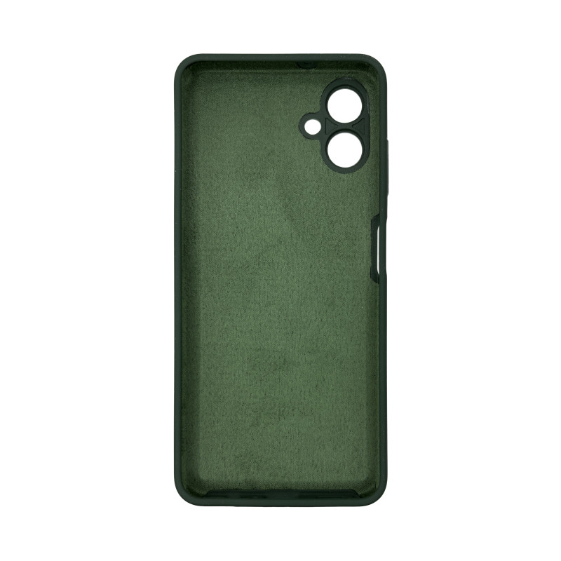 Чохол накладка Silicone Cover Soft Touch ЗК Samsung A06 Темно-зелений