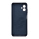 Чехол накладка Silicone Cover Soft Touch ЗК Samsung A06 Темно-синий