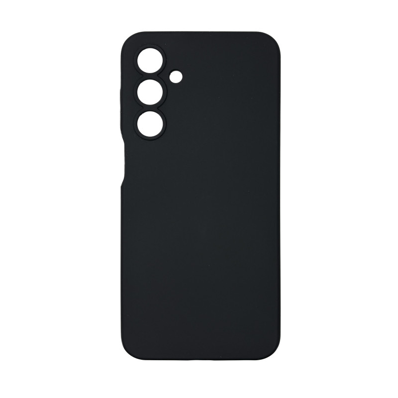 Чехол накладка Silicone Cover Soft Touch ЗК Samsung A16 Черный