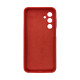 Чехол накладка Silicone Cover Soft Touch ЗК Samsung A16 Красный