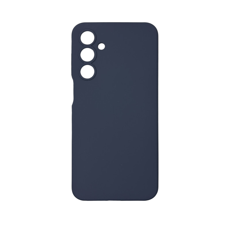 Чехол накладка Silicone Cover Soft Touch ЗК Samsung A16 Темно-синий