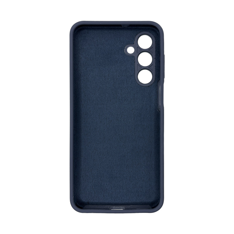 Чехол накладка Silicone Cover Soft Touch ЗК Samsung A16 Темно-синий