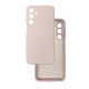 Чохол накладка Silicone Cover Soft Touch ЗК Samsung A16 Пудра