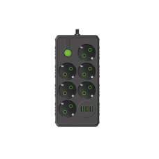 Удлинитель UA Power F17U на 6 розеток + 3USB 6м Black