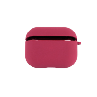 Чохол футляр для навушників AirPods 3 з мікрофіброю Червоний (Cherry)