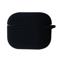 Чехол футляр для наушников AirPods 4 с микрофиброй Черный