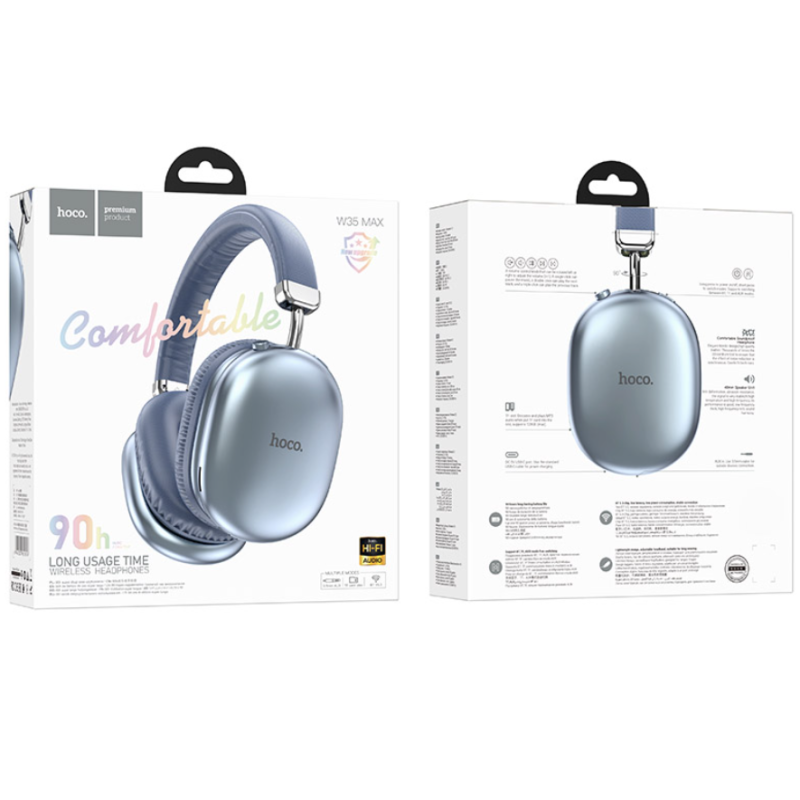 Навушники Hoco W35 Max Joy Bluetooth Blue