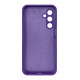 Чехол накладка Silicone Cover Soft Touch ЗК Samsung M35 5G Ультрафиолет