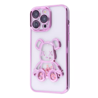 Чехол накладка Shining Bear Case iPhone 15 Pro Max Rose Gold