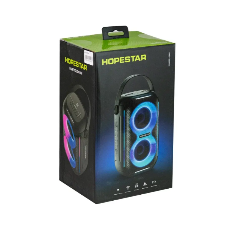 Портативна колонка HOPESTAR Party 200 mini з радіо Чорна