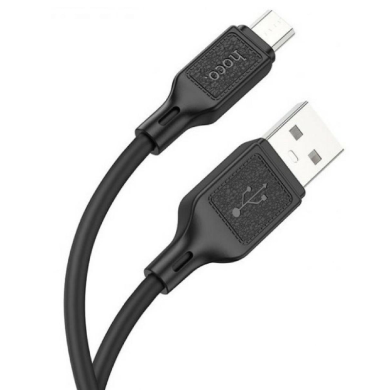 Кабель USB-Micro USB Hoco X90 2.4A 1m Black