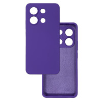 Чехол накладка Silicone Cover Soft Touch ЗК Xiaomi Redmi Note 13 4G Ультрафиолет