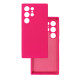Чехол накладка Silicone Cover Soft Touch ЗК Samsung S24 Ultra Фуксия