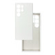 Чехол накладка Silicone Cover Soft Touch ЗК Samsung S24 Ultra Белый