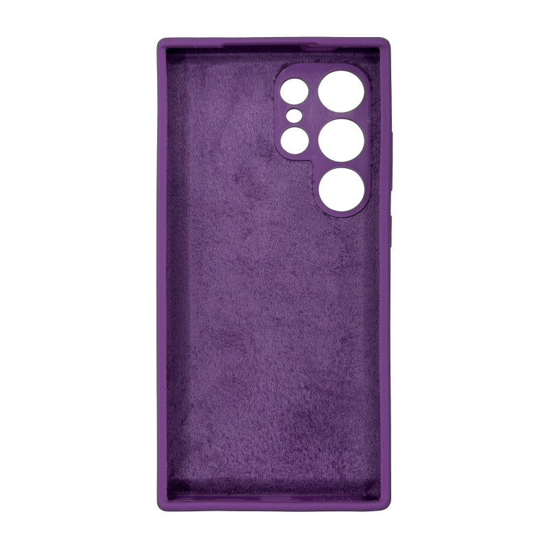 Чехол накладка Silicone Cover Soft Touch ЗК Samsung S24 Ultra Фиолетовый
