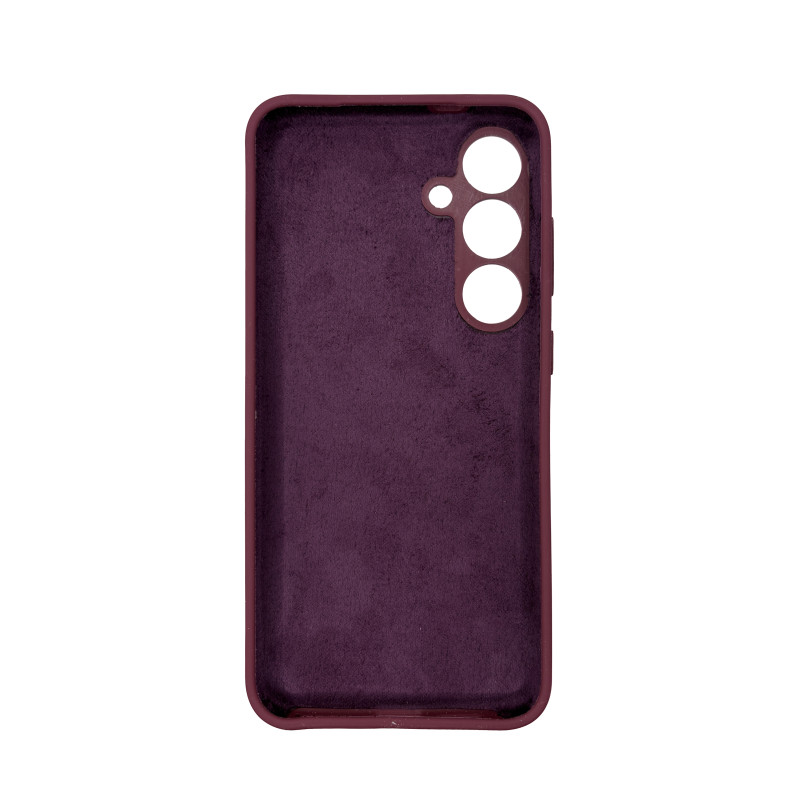 Чохол накладка Silicone Cover Soft Touch ЗК Samsung S24 Plus / S25 Plus Бордовий