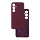 Чохол накладка Silicone Cover Soft Touch ЗК Samsung S24 Plus / S25 Plus Бордовий