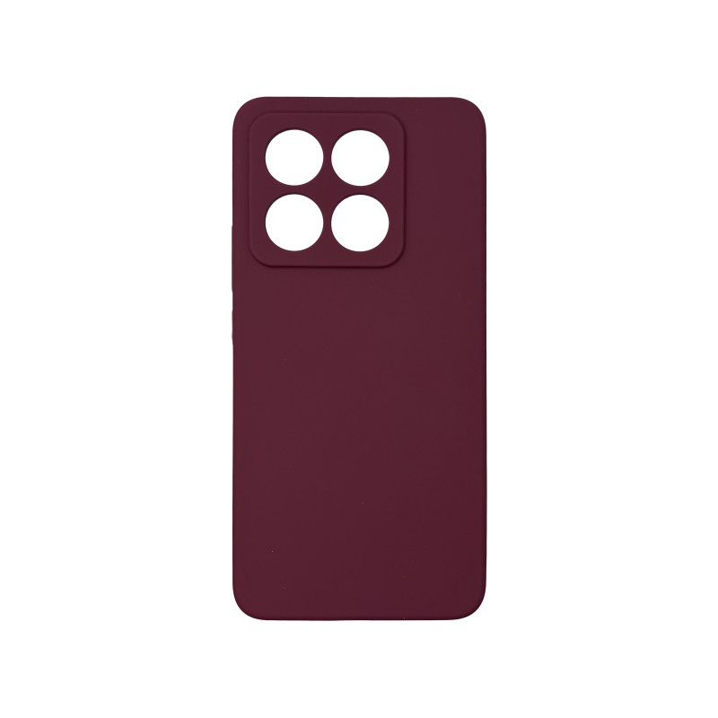 Чохол накладка Silicone Cover Soft Touch ЗК Xiaomi 14T Бордовий