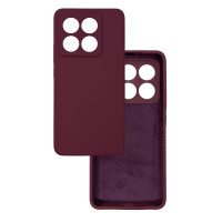 Чохол накладка Silicone Cover Soft Touch ЗК Xiaomi 14T Бордовий