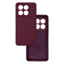 Чохол накладка Silicone Cover Soft Touch ЗК Xiaomi 14T Бордовий