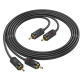 Кабель 2RCA to 2RCA Hoco UPA29 1.5m Audio Cable