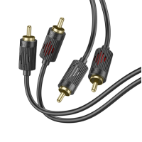 Кабель 2RCA to 2RCA Hoco UPA29 1.5m Audio Cable