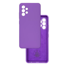 Чехол накладка Silicone Cover Soft Touch ЗК Samsung A32 Ультрафиолет