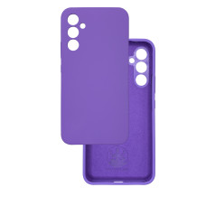 Чехол накладка Silicone Cover Soft Touch ЗК Samsung A34 5G Ультрафиолет